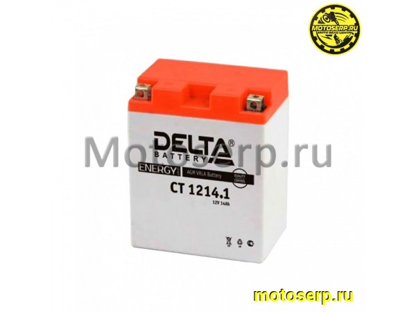 Купить  Аккумулятор 12в 14а (132х89х164) YB14-BS, YTX14AH, YTX14AH-BS Delta (шт)  (Алькор CT 1214.1 (Энерг CT 1214.1 купить с доставкой по Москве и России, цена, технические характеристики, комплектация фото  - motoserp.ru