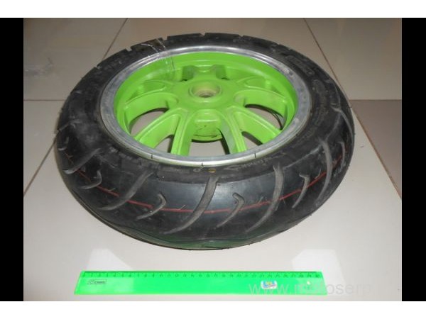 Купить  Колесо (диск колеса) задн.литое 12" 2так широкое (18 шлиц) Tactic, Flash и др (шт) 54100BM0TRH5 или 54100BM0TEN5 или 54100BM0TBH5 или 54100BM0TR15  купить с доставкой по Москве и России, цена, технические характеристики, комплектация фото  - motoserp.ru