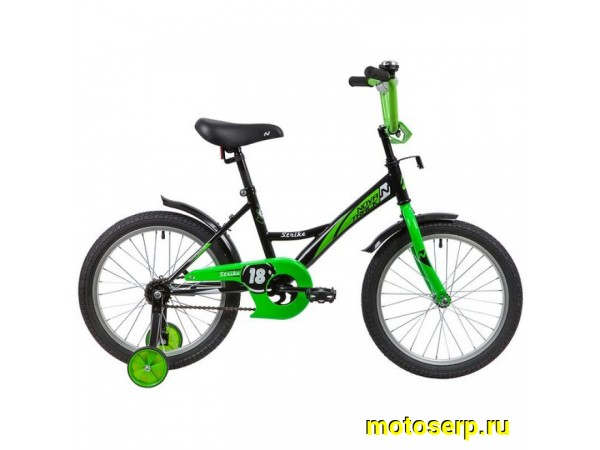 Купить  18" NOVATRACK STRIKE (Новатрек Страйк) 18"; 1ск; рама-сталь; тормоз-ножной (шт) (0  купить с доставкой по Москве и России, цена, технические характеристики, комплектация фото  - motoserp.ru
