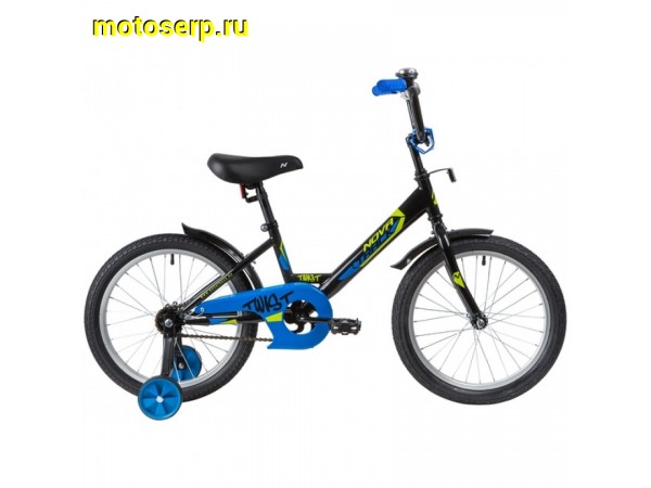 Купить  18" NOVATRACK TWIST (Новатрек Твист) 18"; 1ск; рама-сталь; тормоз-ножной (шт) (0  купить с доставкой по Москве и России, цена, технические характеристики, комплектация фото  - motoserp.ru
