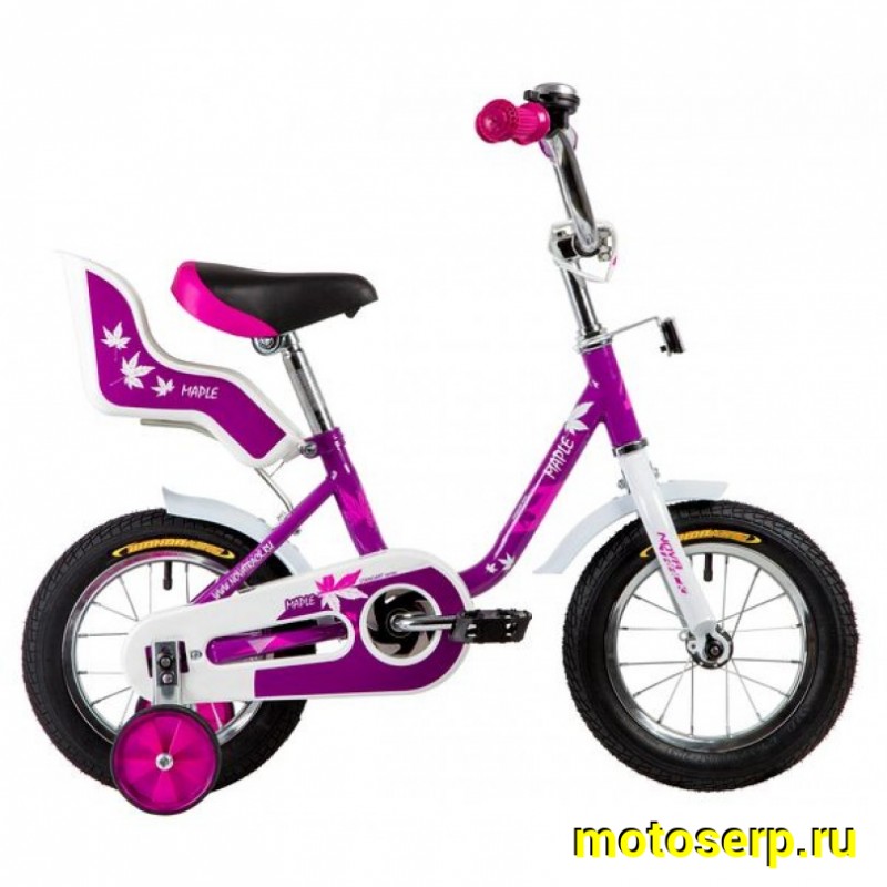 Купить  12" NOVATRACK MAPLE (Новатрек Мапле) 12"; 1ск; рама-сталь; тормоз-ножной; 2-3 года (шт) (0 купить с доставкой по Москве и России, цена, технические характеристики, комплектация фото  - motoserp.ru