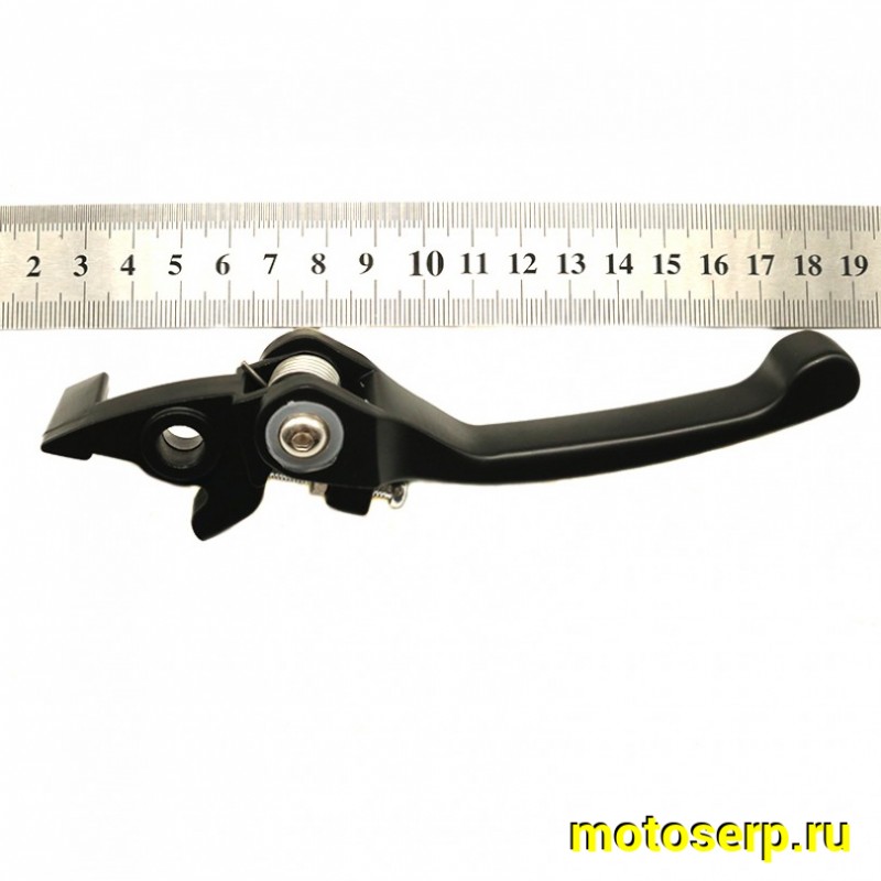 Купить  Рычаг тормоза правый диск (голый) TTR125-2 и др. питбайки складывающийся черный (шт)  (TATA 800002010 купить с доставкой по Москве и России, цена, технические характеристики, комплектация фото  - motoserp.ru
