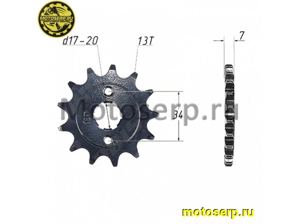Купить  Звезда ведущая (520-13) 166FMM и др. (шт) (Дан (MOTO-SKUTER 11397 (К-дар 2525957 (ML 12179 (Regul 102016 (MM 25137 купить с доставкой по Москве и России, цена, технические характеристики, комплектация фото  - motoserp.ru