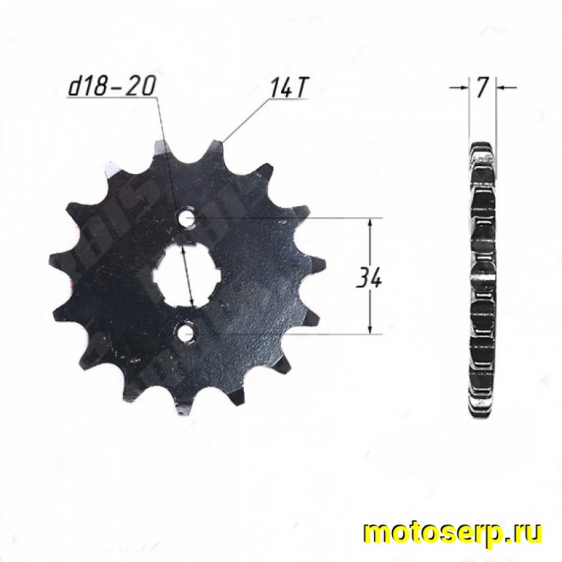 Купить  Звезда ведущая (520-14) 166FMM и др. (шт) (ML 4965 (Дан (MM 36213 (ANKON 028990 (К-дар 2525958 купить с доставкой по Москве и России, цена, технические характеристики, комплектация фото  - motoserp.ru