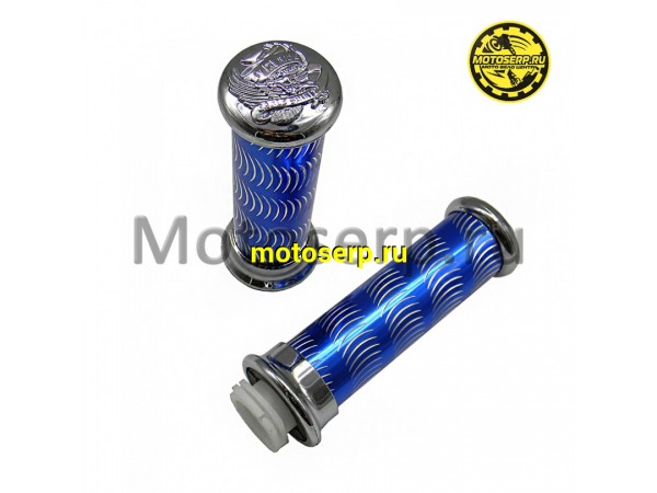 Купить  Ручки руля (ручка газа + левая) (грипсы) ZX-320 (красн./син.) (шт) (ML 2141 купить с доставкой по Москве и России, цена, технические характеристики, комплектация фото  - motoserp.ru