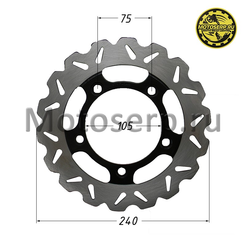 Купить  Диск тормозной задний (240x105) (отв:5x75) FALCON SPEEDFIRE 250cc (шт) (MM 92229 купить с доставкой по Москве и России, цена, технические характеристики, комплектация фото  - motoserp.ru