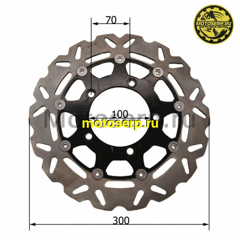Купить  Диск тормозной передний (300x100) (отв:5x70) FALCON SPEEDFIRE 250cc (шт) (MM 92253 купить с доставкой по Москве и России, цена, технические характеристики, комплектация фото  - motoserp.ru