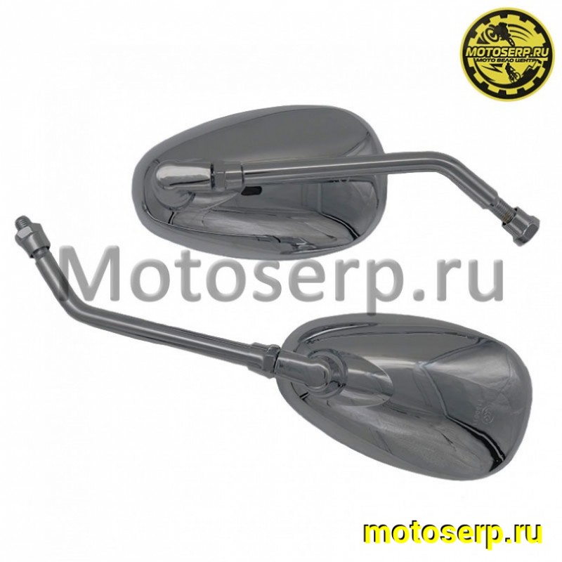 Купить  Зеркала (d-10mm, прав резьба) овал  Хром. (010) (пара) (Дан (TATA 10055897 купить с доставкой по Москве и России, цена, технические характеристики, комплектация фото  - motoserp.ru
