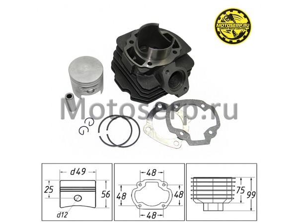Купить  ЦПГ, поршневая группа Honda DIO AF18/24/27  80cc d49; p12 "SEE" (CN) (шт) (TATA 10009486 купить с доставкой по Москве и России, цена, технические характеристики, комплектация фото  - motoserp.ru