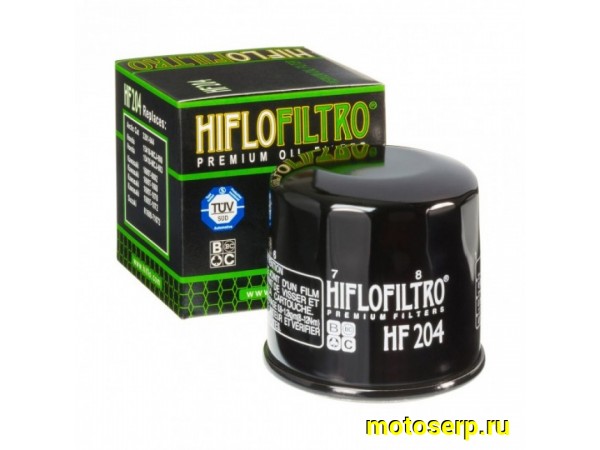 Купить  Масл. фильтр HI FLO HF204 (F308,SF4007) 57386 JP (шт) купить с доставкой по Москве и России, цена, технические характеристики, комплектация фото  - motoserp.ru