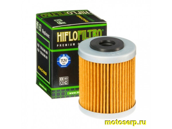 Купить  Масл. фильтр HI FLO HF651 76513 JP (шт) купить с доставкой по Москве и России, цена, технические характеристики, комплектация фото  - motoserp.ru