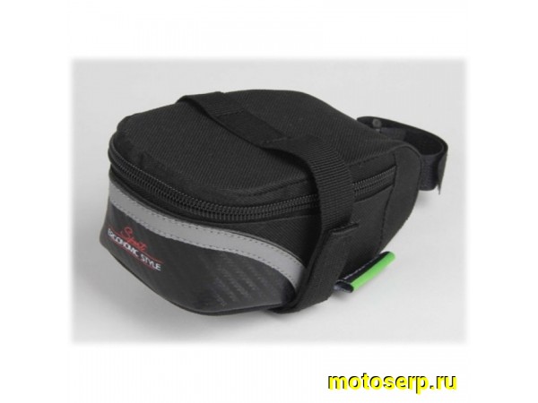 Купить  Подсумок (велосумка) под седло малая 600D (шт) (Бар CB 6015 black купить с доставкой по Москве и России, цена, технические характеристики, комплектация фото  - motoserp.ru