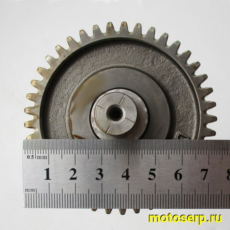 Купить  Шестерня - вал редукт вторичный  1E50QMB  (L=190mm) с шестерней (44T)  (шт) (0 купить с доставкой по Москве и России, цена, технические характеристики, комплектация фото  - motoserp.ru
