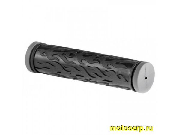 Купить  Грипсы (ручки, резинки) на руль 125 мм "Пламя" черные Вело (пар) (Велом 150002   (MT D-1508 (R4 (Дан (ML 3053 купить с доставкой по Москве и России, цена, технические характеристики, комплектация фото  - motoserp.ru
