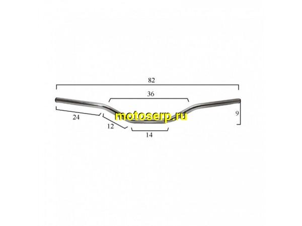 Купить  Руль 22мм (универсальный стальной) Universal Street EMGO USA, цвет Хром 11-02749 (шт) (DK 11-02749    купить с доставкой по Москве и России, цена, технические характеристики, комплектация фото  - motoserp.ru