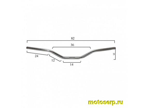 Купить  Руль 22мм (универсальный стальной) Universal Street EMGO USA, цвет Хром 11-02749 (шт) (DK 11-02749    купить с доставкой по Москве и России, цена, технические характеристики, комплектация фото  - motoserp.ru