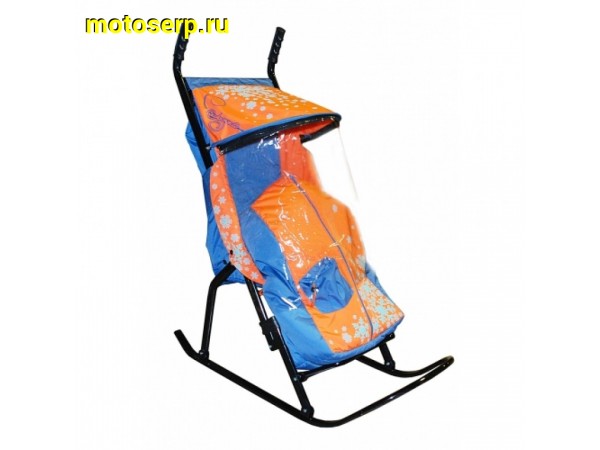 Купить  Санки-коляска Снегурочка 1-Р1 Синий Скользяшки (шт) (0 купить с доставкой по Москве и России, цена, технические характеристики, комплектация фото  - motoserp.ru