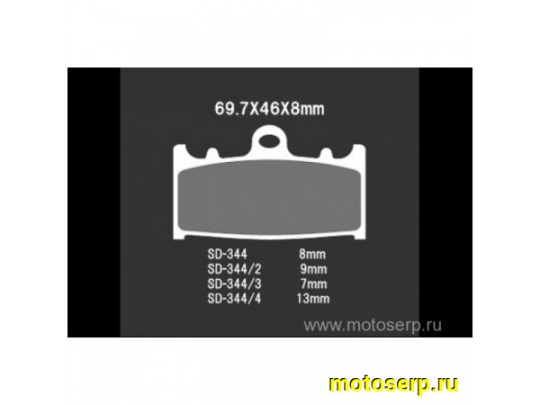 Купить  Тормозные колодки VD 344JL 00372 VESRAH, EBC FA158, NISSIN 2P-214NS дисковые JP (компл) (MRM купить с доставкой по Москве и России, цена, технические характеристики, комплектация фото  - motoserp.ru