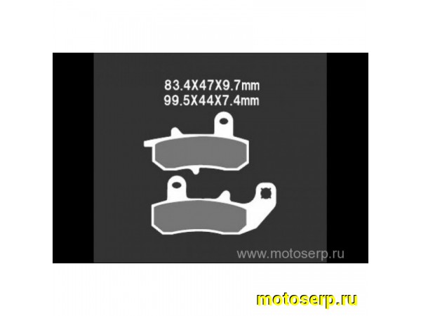 Купить  Тормозные колодки VD 348JL 00406 VESRAH дисковые JP (компл) (MRM купить с доставкой по Москве и России, цена, технические характеристики, комплектация фото  - motoserp.ru