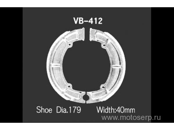 Купить  Тормозные колодки VB 412 VESRAH барабанные 00439 JP (компл) (MRM купить с доставкой по Москве и России, цена, технические характеристики, комплектация фото  - motoserp.ru