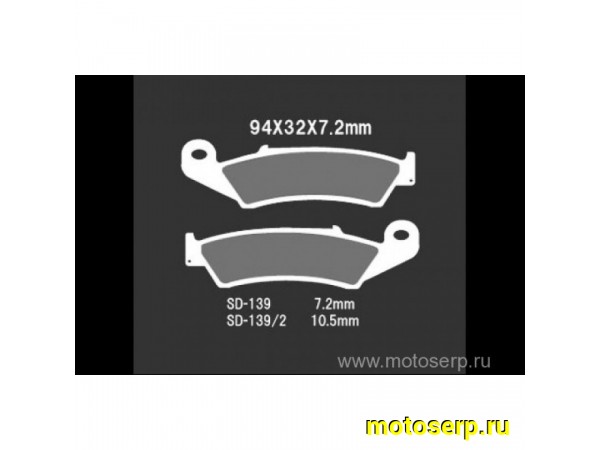 Купить  Тормозные колодки VD 139JL 00415 VESRAH дисковые JP (компл) (MRM купить с доставкой по Москве и России, цена, технические характеристики, комплектация фото  - motoserp.ru