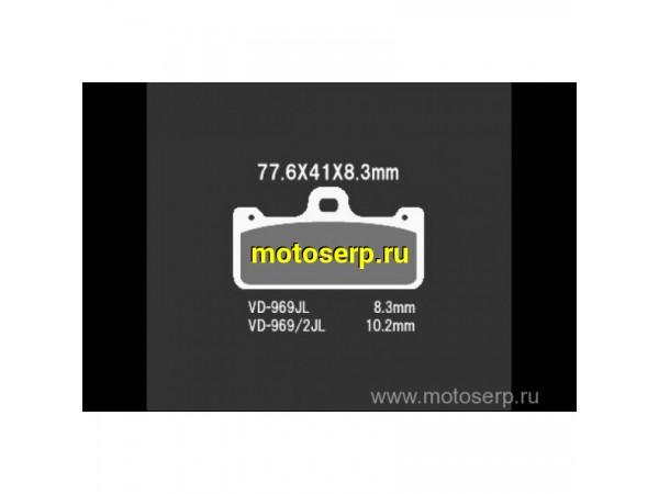 Купить  Тормозные колодки VD 969/2RJL 28628 VESRAH дисковые JP (компл) (MRM купить с доставкой по Москве и России, цена, технические характеристики, комплектация фото  - motoserp.ru