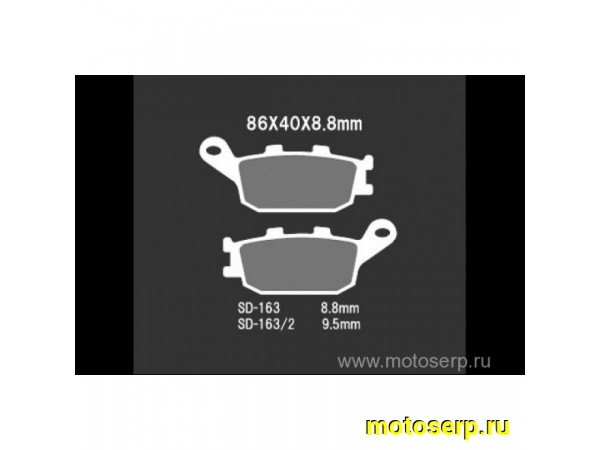 Купить  Тормозные колодки VD 163JL 00366 VESRAH, EBC FA174  дисковые JP (компл) (MRM купить с доставкой по Москве и России, цена, технические характеристики, комплектация фото  - motoserp.ru