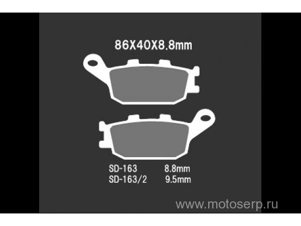 Купить  Тормозные колодки VD 163JL 00366 VESRAH, EBC FA174  дисковые JP (компл) (MRM купить с доставкой по Москве и России, цена, технические характеристики, комплектация фото  - motoserp.ru