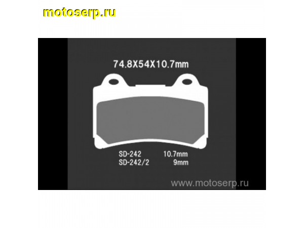 Купить  Тормозные колодки VD 242/2JL 00412 VESRAH дисковые JP (компл) (MRM купить с доставкой по Москве и России, цена, технические характеристики, комплектация фото  - motoserp.ru