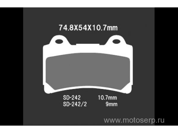 Купить  Тормозные колодки VD 242/2JL 00412 VESRAH дисковые JP (компл) (MRM купить с доставкой по Москве и России, цена, технические характеристики, комплектация фото  - motoserp.ru