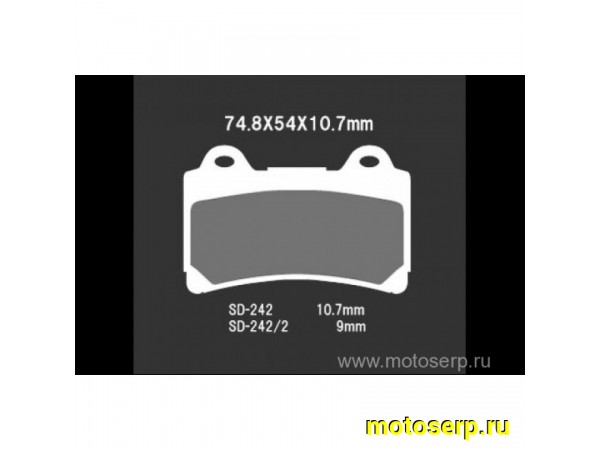 Купить  Тормозные колодки VD 242JL 00402 VESRAH, EBC FA123 дисковые JP (компл) (MRM купить с доставкой по Москве и России, цена, технические характеристики, комплектация фото  - motoserp.ru