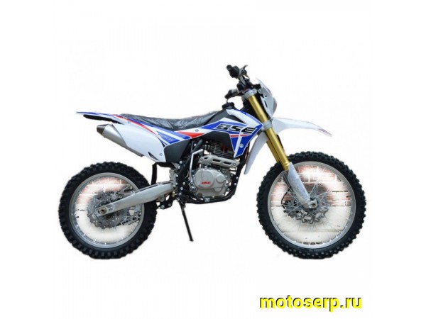 Купить  ====Кросс BSE Мотоцикл кроссовый BSE J2-250e  Chain Blue 3 (спортинв),166FMM, 4так, 250cc, воздушн. охлажд, 19"/16"(шт).  купить с доставкой по Москве и России, цена, технические характеристики, комплектация фото  - motoserp.ru