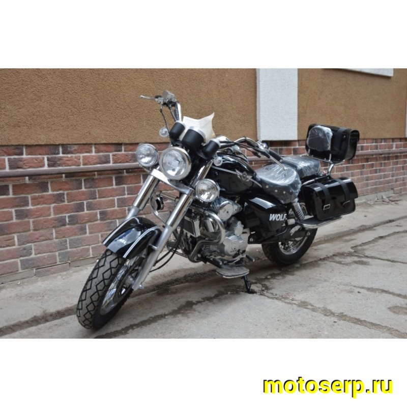 Купить  ====Мотоцикл Motoland WOLF 250 4Т., возд.-масл., диск/барабан, 110/90-16"/180/90-15" (зал) (шт) (зак) (ML 13214 купить с доставкой по Москве и России, цена, технические характеристики, комплектация фото  - motoserp.ru