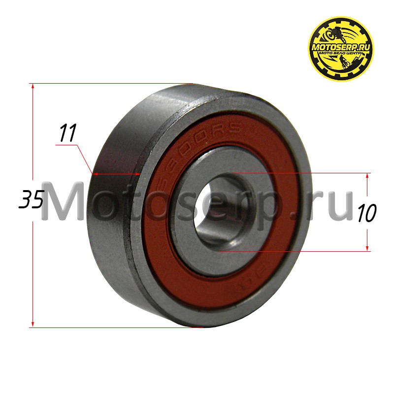Купить  Подшипник 10*35*11 6300/2RS (шт) (Дан (TATA 16103992 купить с доставкой по Москве и России, цена, технические характеристики, комплектация фото  - motoserp.ru