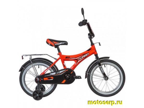 Купить  16" NOVATRACK TURBO (Новатрек Турбо) 16"; 1ск; рама-сталь; тормоз-ножной; бок колеса (шт) (0 купить с доставкой по Москве и России, цена, технические характеристики, комплектация фото  - motoserp.ru