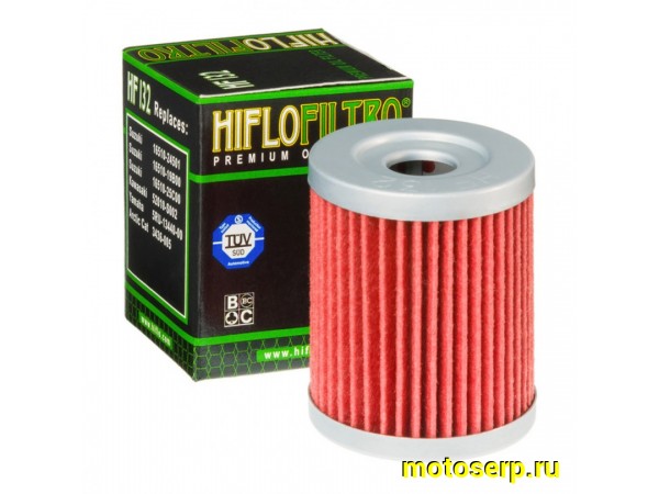 Купить  Масл. фильтр HI FLO HF132 (EMGO) 77916  JP (шт)	 купить с доставкой по Москве и России, цена, технические характеристики, комплектация фото  - motoserp.ru
