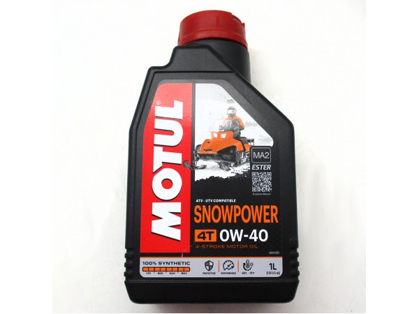 Купить  Масло MOTUL Snowpower 4T 0W40 100% Synt.Ester  для СНЕГОХОДОВ 1л (шт)  (MOTUL 105891 113244 купить с доставкой по Москве и России, цена, технические характеристики, комплектация фото  - motoserp.ru