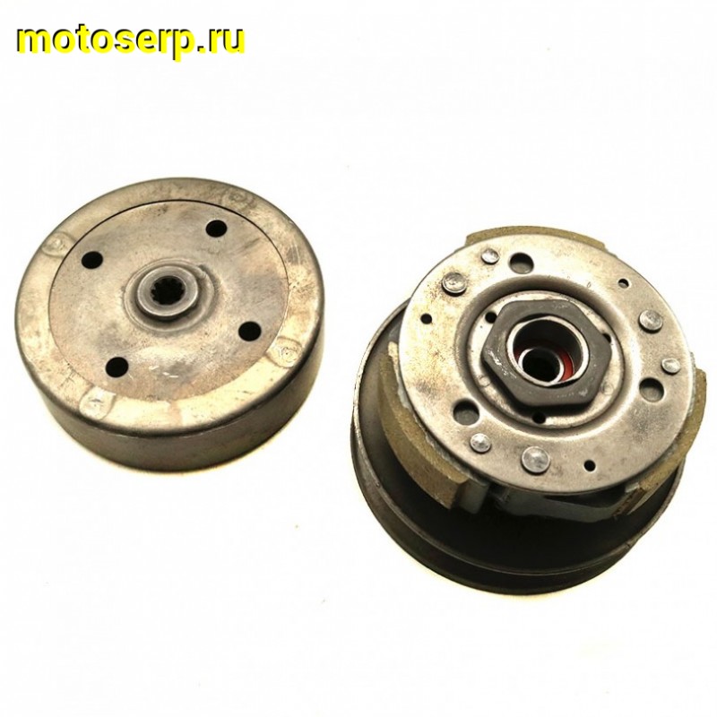 Купить  Сцепление центробежное в сб. (вариатор задний) Suzuki AD-50 SCOOTER-M (щека D-117mm, барабан d-110mm 10зуб. (шт) (MT V-40 (R1 (MT V-38 купить с доставкой по Москве и России, цена, технические характеристики, комплектация фото  - motoserp.ru