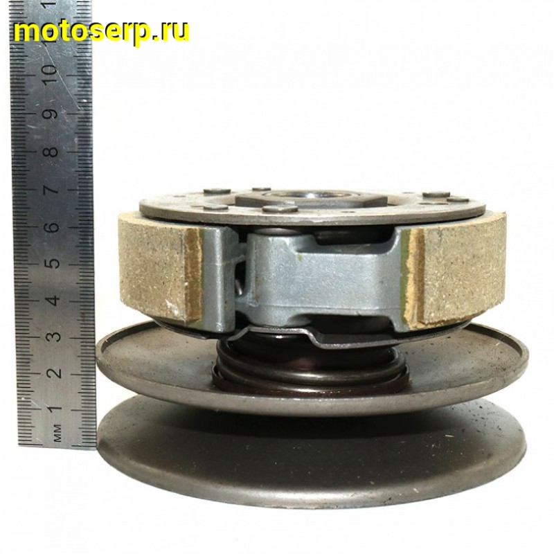 Купить  Сцепление центробежное в сб. (вариатор задний) Suzuki AD-50 SCOOTER-M (щека D-117mm, барабан d-110mm 10зуб. (шт) (MT V-40 (R1 (MT V-38 купить с доставкой по Москве и России, цена, технические характеристики, комплектация фото  - motoserp.ru