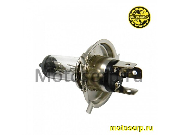 Купить  Лампа фары галоген 12V18/18W HQ c улучш. фокусом H4 P43T прозрачная (шт) (MT (R1 (R2 (MOTO-SKUTER 6381 купить с доставкой по Москве и России, цена, технические характеристики, комплектация фото  - motoserp.ru