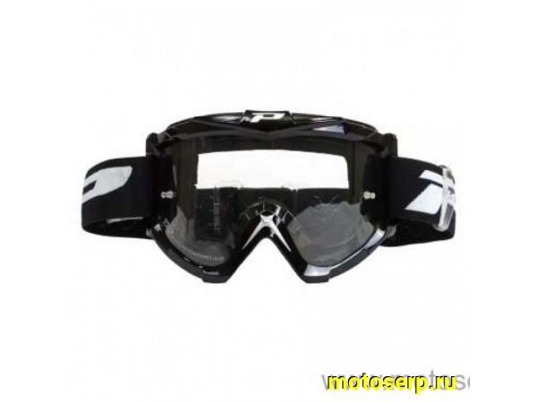 Купить  ====Очки мото Кросс PROGRIP 3301, цвет Черный BASE LINE GOGGLES 31-03490 JP (шт) купить с доставкой по Москве и России, цена, технические характеристики, комплектация фото  - motoserp.ru
