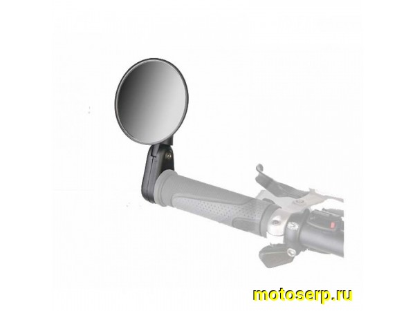 Купить  Зеркало габаритное DX-2002В круглое вместо заглушки руля Вело (шт) (Велом 220003 (Дан купить с доставкой по Москве и России, цена, технические характеристики, комплектация фото  - motoserp.ru