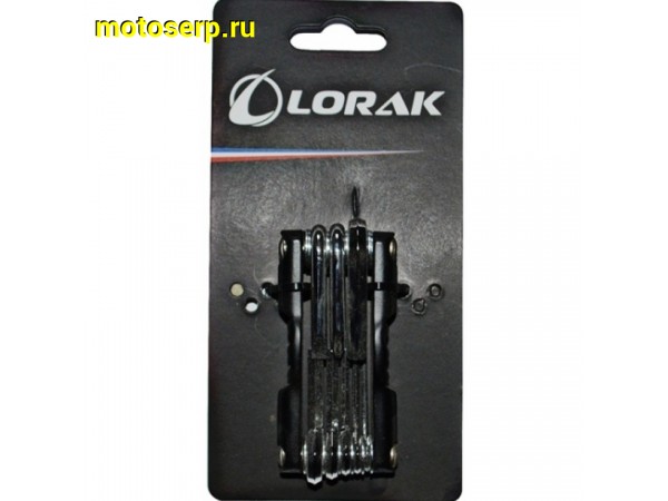 Купить  Ключ-нож шестигр. (мультитул) LORAK (6 функций) Вело (шт) (Ряб купить с доставкой по Москве и России, цена, технические характеристики, комплектация фото  - motoserp.ru