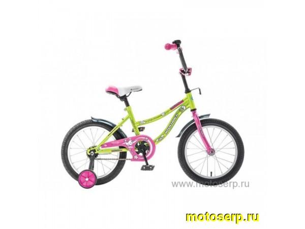 Купить  16" NOVATRACK NEPTUN (Новатрек Нептун) 16"; 1ск; рама-сталь; тормоз-ножной (шт) (0 купить с доставкой по Москве и России, цена, технические характеристики, комплектация фото  - motoserp.ru