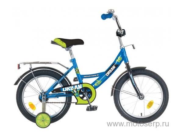 Купить  16" NOVATRACK URBAN (Новатрек Урбан) 16"; 1ск; рама-сталь; тормоз-ножной; багажник (шт) (0 купить с доставкой по Москве и России, цена, технические характеристики, комплектация фото  - motoserp.ru