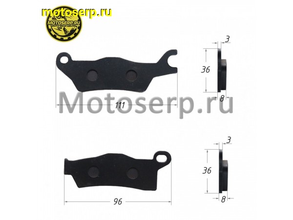 Купить  Колодки тормозные передние ATV G2 FR+R  BRP (правые) XMBP-617  (пар) (M95 (MP (MM 28512  купить с доставкой по Москве и России, цена, технические характеристики, комплектация фото  - motoserp.ru