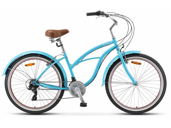 Купить  ====STELS NAVIGATOR-150 (Lady) (Стелс Навигатор-150) (Жен) 26"; 21ск; рама-сталь; тормоз-V-Brake; вилка-стальная жесткая (шт) купить с доставкой по Москве и России, цена, технические характеристики, комплектация фото  - motoserp.ru