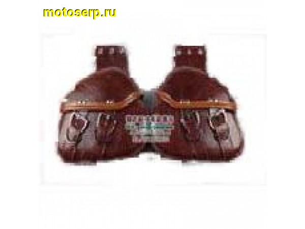 Купить  Кофры-сумки кожаные сидельные 2 сумки (боковые), стиль "Чоппер" КОРИЧНЕВЫЕ (комп)  (MM 94782 купить с доставкой по Москве и России, цена, технические характеристики, комплектация фото  - motoserp.ru