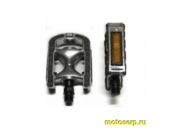 Купить  Педали М14 алюминиевые тип МТВ полукруглые, прорезиненные Вело (пар) (MM 28700 (R5 C169DU (Aviva P826 (Грат Вест Х90167 купить с доставкой по Москве и России, цена, технические характеристики, комплектация фото  - motoserp.ru