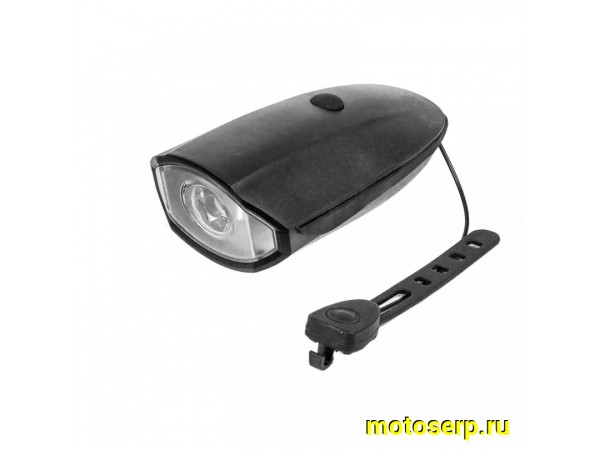 Купить  Фара передн 5111 (с сигналом)  (супер-яркий + аккумулятор + USB зарядка) Вело (шт) (Дан   купить с доставкой по Москве и России, цена, технические характеристики, комплектация фото  - motoserp.ru